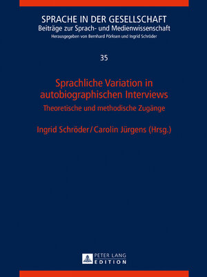 cover image of Sprachliche Variation in autobiographischen Interviews